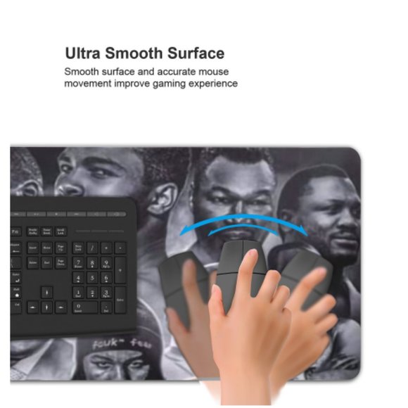 Gaming Mouse Pad with Stitched Edge - Non-Slip Rubber Base Mouse Mat - Picture 6 of 7